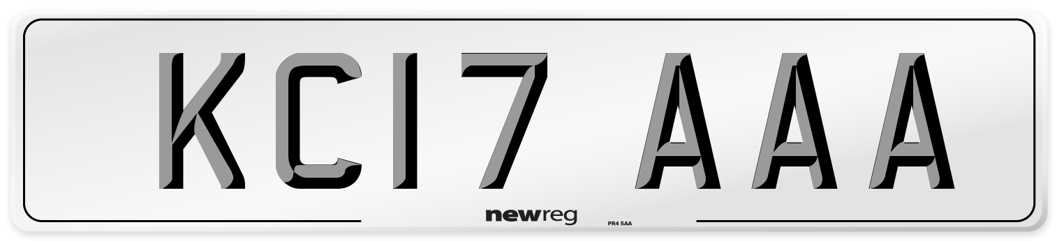 KC17 AAA Number Plate from New Reg